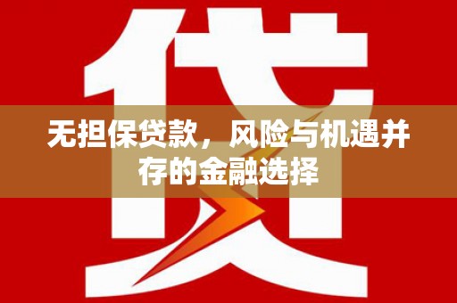 永年无担保贷款，风险与机遇并存的金融选择
