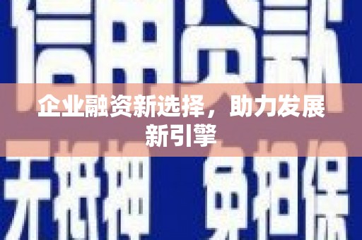 永年企业融资新选择，助力发展新引擎