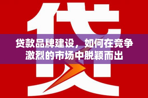 永年贷款品牌建设，如何在竞争激烈的市场中脱颖而出