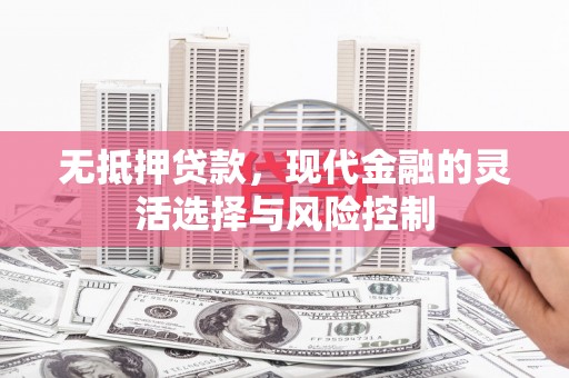 永年无抵押贷款，现代金融的灵活选择与风险控制
