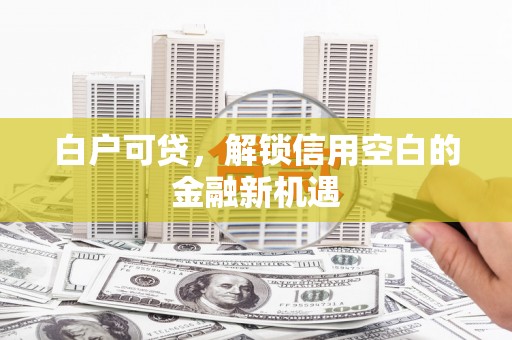 永年白户可贷，解锁信用空白的金融新机遇
