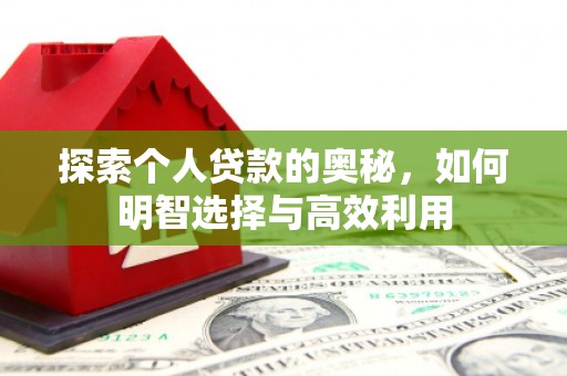 永年探索个人贷款的奥秘，如何明智选择与高效利用