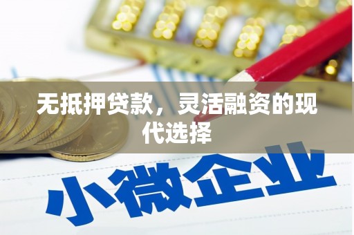 永年无抵押贷款，灵活融资的现代选择