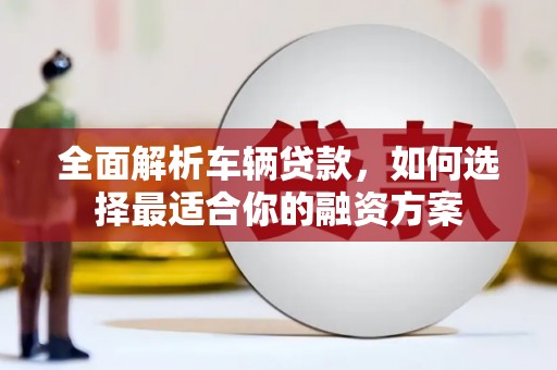 永年全面解析车辆贷款，如何选择最适合你的融资方案
